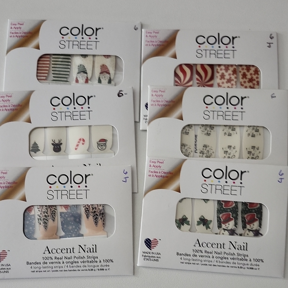 Color Street 4 Finger Accent Packs